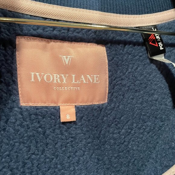 NWT IVL Keep It Toasty Polartec Half Zip Pullover Sherpa Fleece Jacket in Navy - Picture 6 of 12